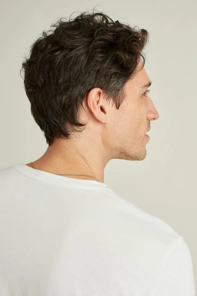 Men Pima Performance Long Sleeve Henley White Bonobos Henleys