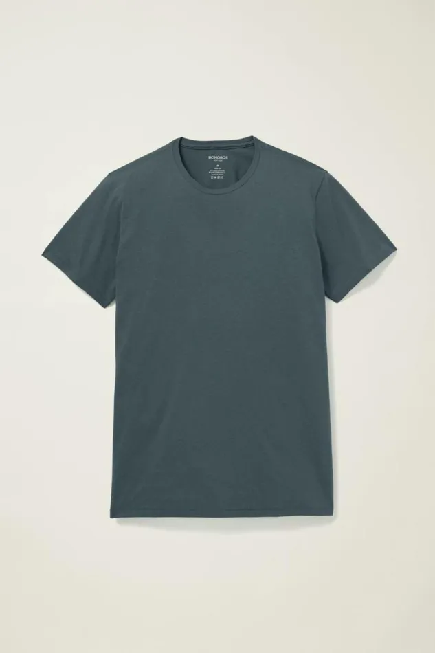 Men Pima Performance Tee Deep Blue Bonobos Short Sleeve Tees