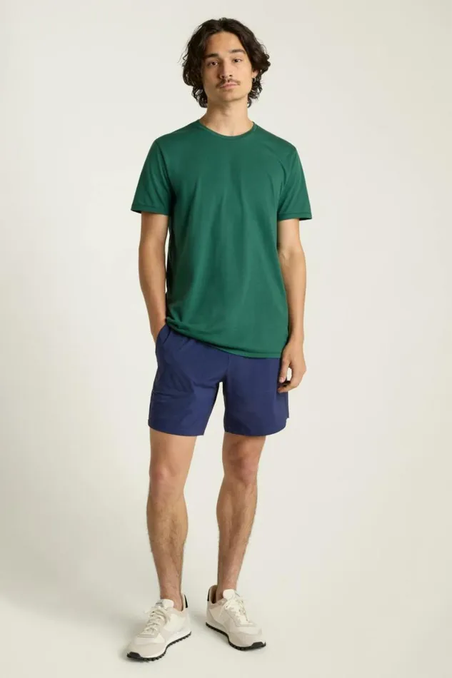 Men Pima Performance Tee Forest Green Bonobos Short Sleeve Tees