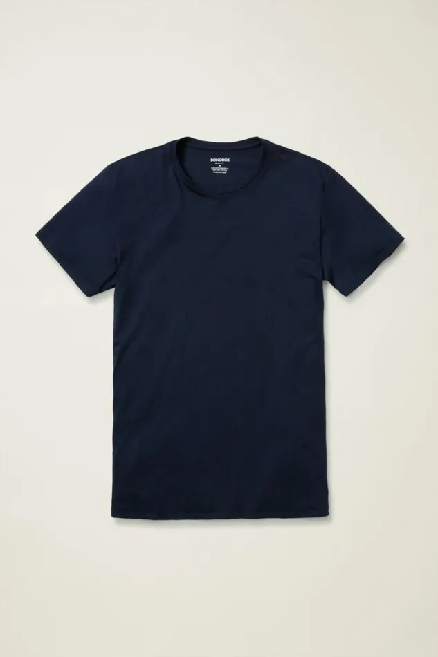 Men Pima Performance Tee Navy Bonobos Short Sleeve Tees
