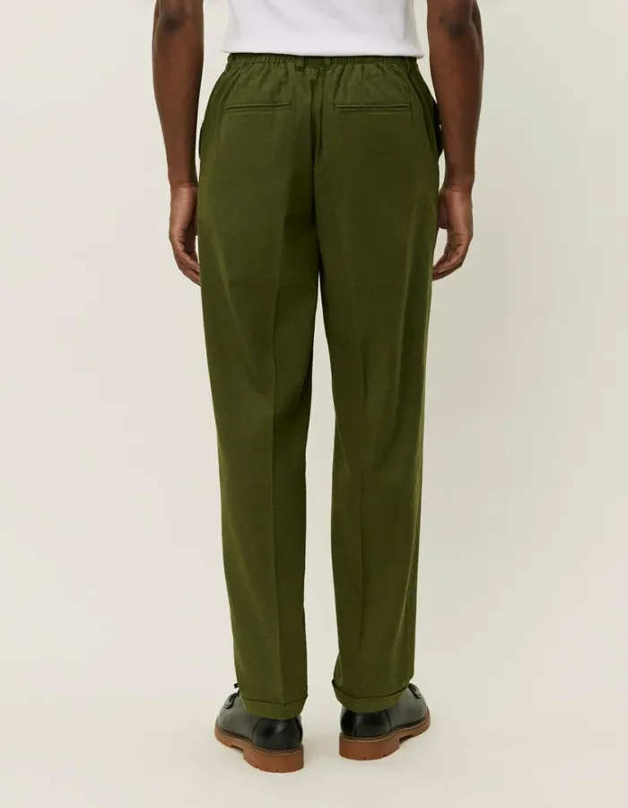Men Pino CottonLinen Pants 8211 Chive Green Les Deux Pants