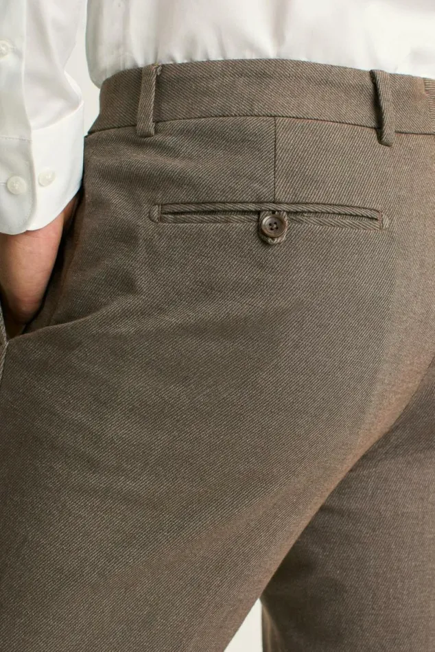 Men Primo Chino Brown Twill Bonobos Chinos