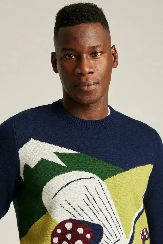 Men Putting Scenic Crew Neck Golf Forest Bonobos Crew and VNeck Sweaters