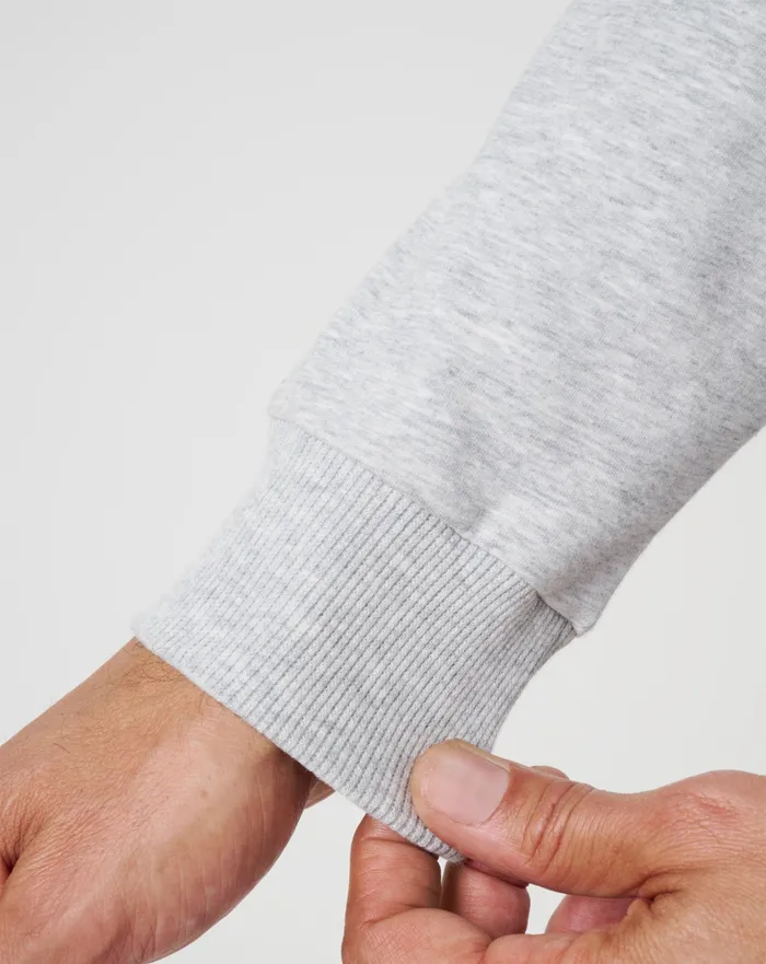 Men Quarter Zips TravisMathew CLOUD QUARTER ZIP 20 Heather Light Grey