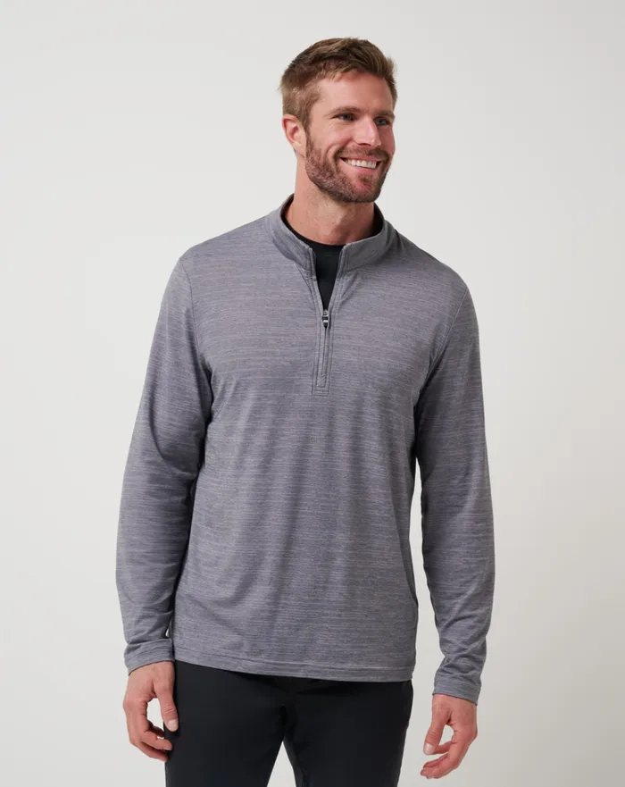 Men Quarter Zips TravisMathew THE HEATER QUARTER ZIP Sleetquiet Shade