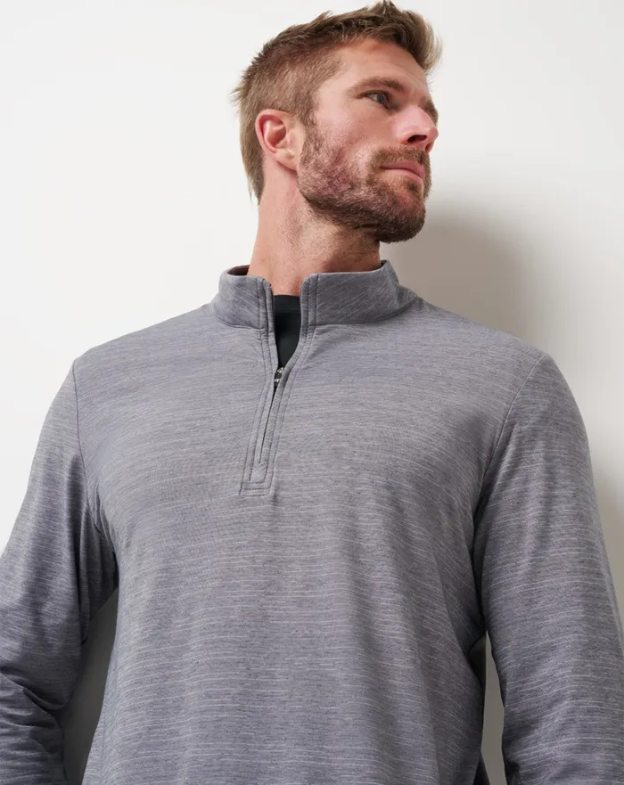 Men Quarter Zips TravisMathew THE HEATER QUARTER ZIP Sleetquiet Shade
