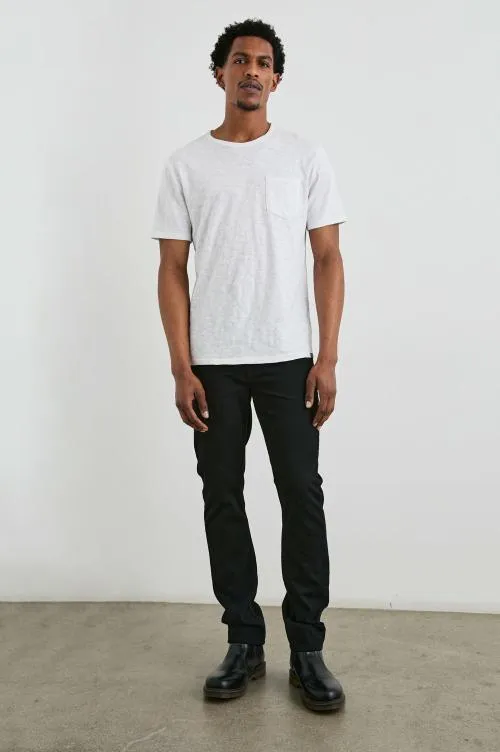Men Rails Pants Clayton Slim Straight Dark Black Men Rails Pants Clayton Slim Straight Dark Black