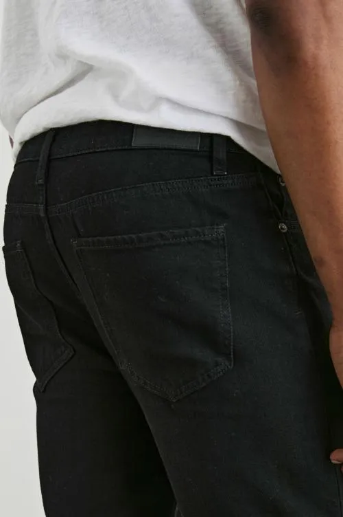 Men Rails Pants Clayton Slim Straight Dark Black Men Rails Pants Clayton Slim Straight Dark Black