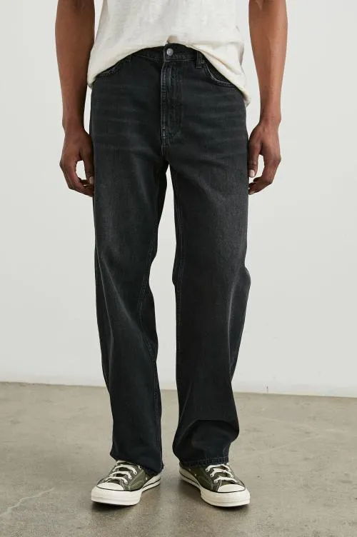 Men Rails Pants Cutler 90039s Loose Distressed Black