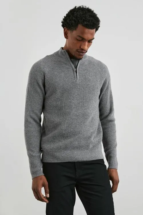 Men Rails Sweaters Stark Quarter Zip Finch Men Rails Sweaters Stark Quarter Zip Finch