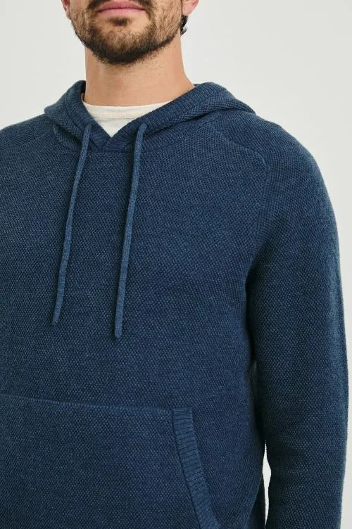 Men Rails Sweatshirts and Hoodies Matador Hoodie Blue Melange