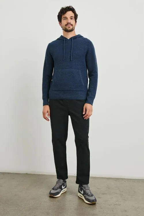Men Rails Sweatshirts and Hoodies Matador Hoodie Blue Melange Men Rails Sweatshirts and Hoodies Matador Hoodie Blue Melange