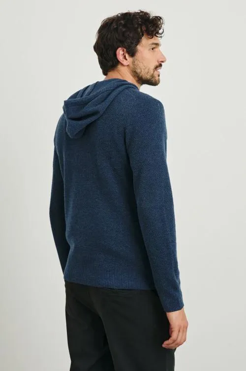 Men Rails Sweatshirts and Hoodies Matador Hoodie Blue Melange Men Rails Sweatshirts and Hoodies Matador Hoodie Blue Melange
