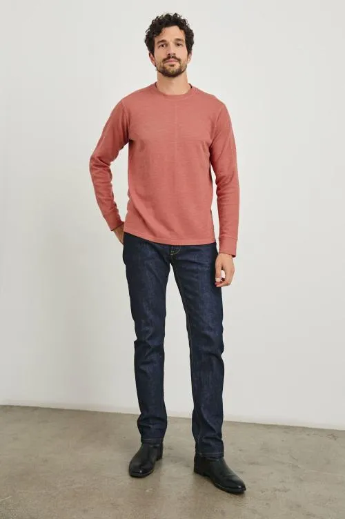 Men Rails TShirts and Polos Rheese Thermal Red Brick Men Rails TShirts and Polos Rheese Thermal Red Brick