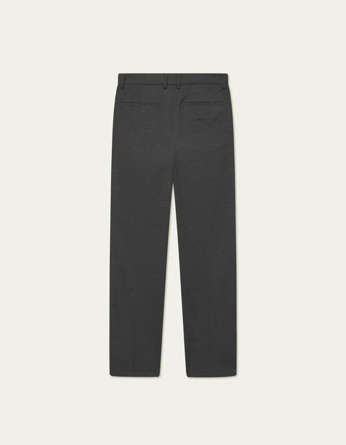 Men Reece Pleated Check Suit Pants 8211 BlackRaven Les Deux Pants