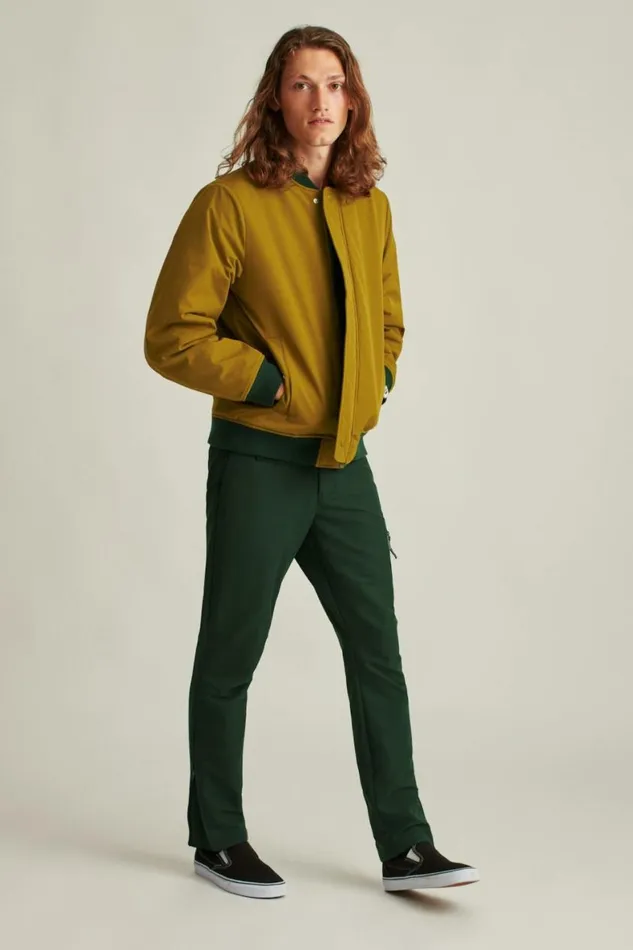 Men Reversible Bomber Jacket Dark Green 8211 Light Brown Bonobos Bombers