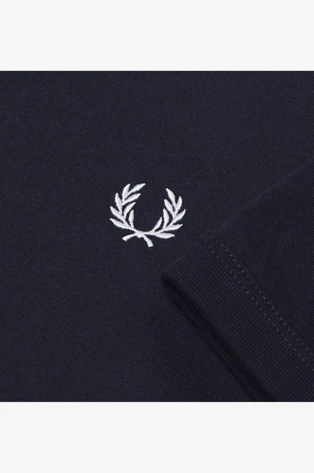 Men Ringer TShirt Navy Fred Perry TShirts