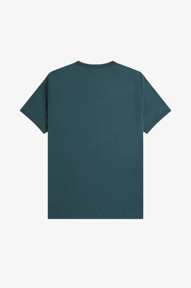 Men Ringer TShirt Petrol Blue Fred Perry TShirts