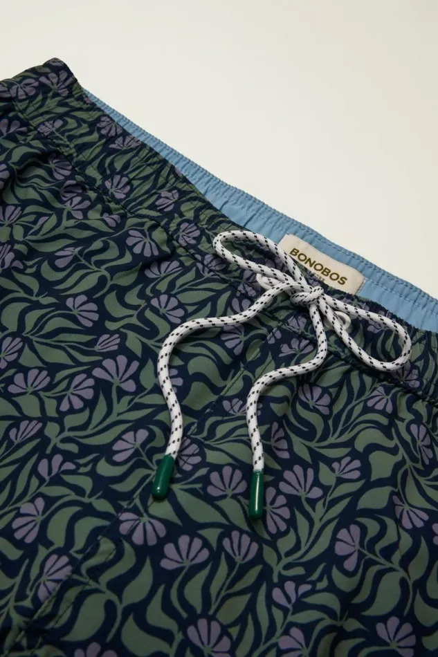 Men Riviera Recycled Swim Trunks Floral Vibes Bonobos Swim Trunks