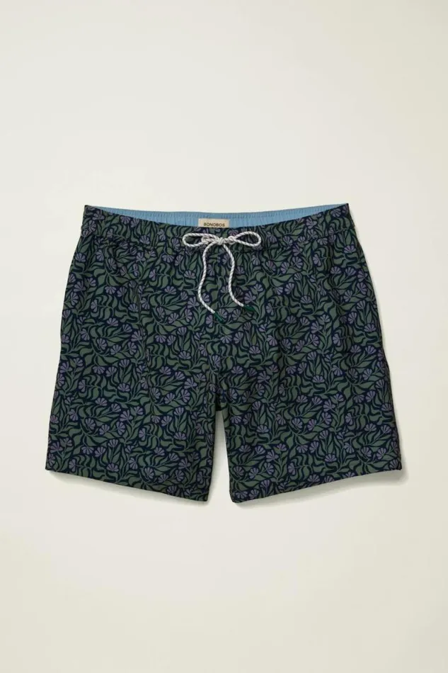 Men Riviera Recycled Swim Trunks Floral Vibes Bonobos Swim Trunks