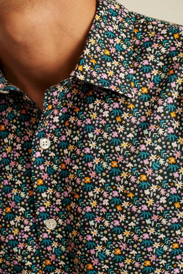 Men Riviera Short Sleeve Shirt Multi Floral Fest Bonobos Short Sleeve Shirts