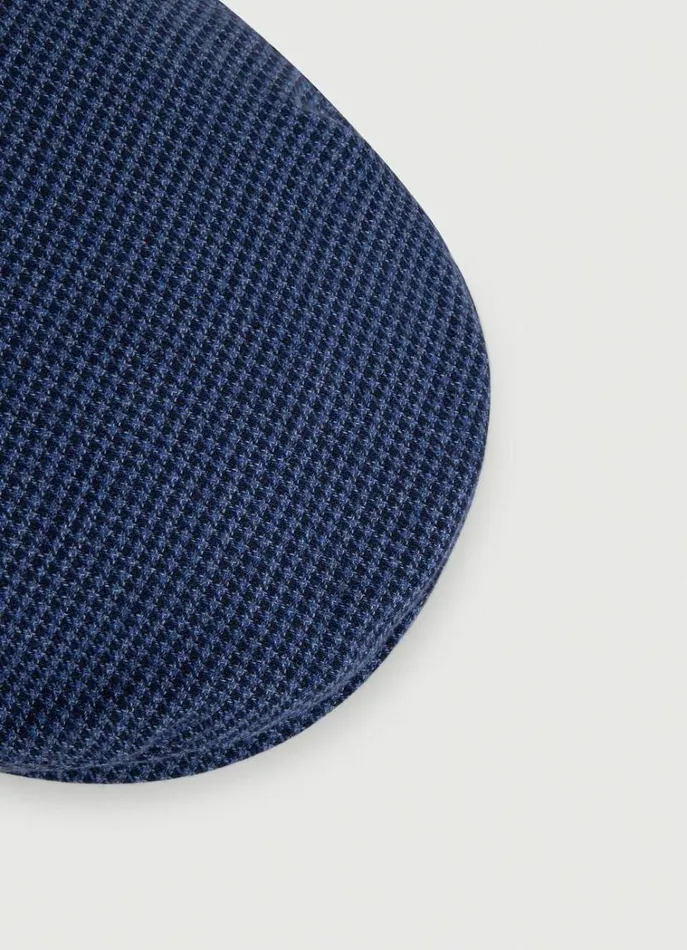 Men Scarves and Caps Hackett London English Puppytooth Beret Blue