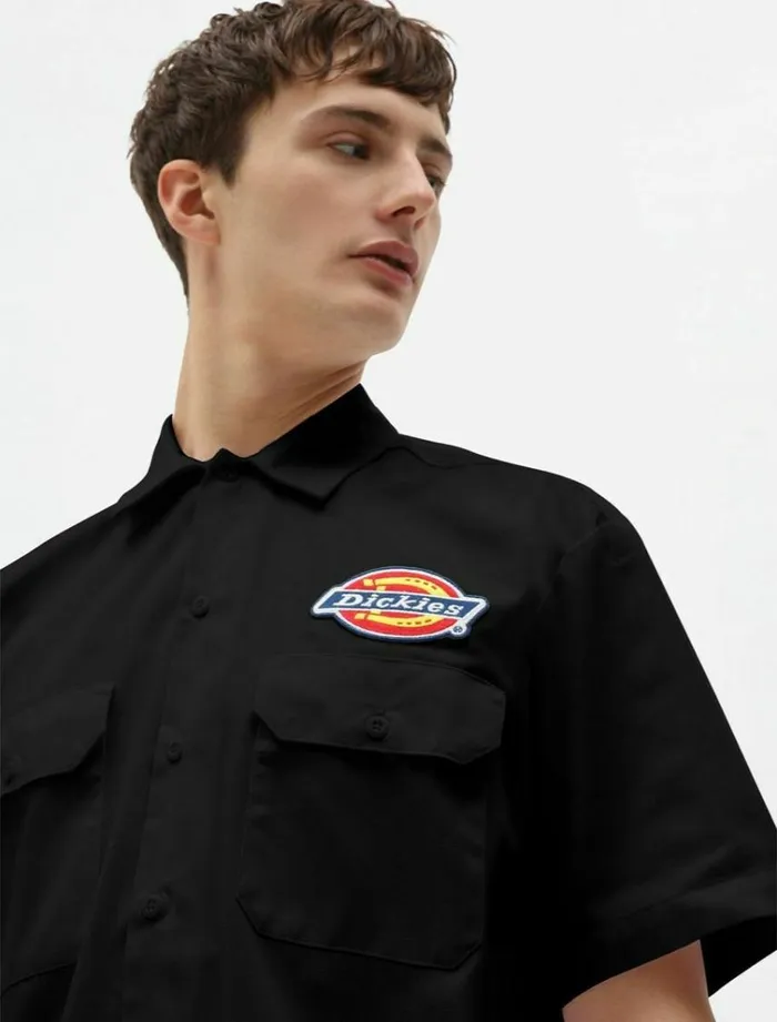 Men Shirts Dickies Clintondale Shirt Black