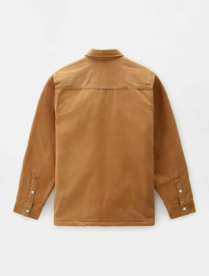 Men Shirts Dickies Duck Canvas Shacket Brown Duck