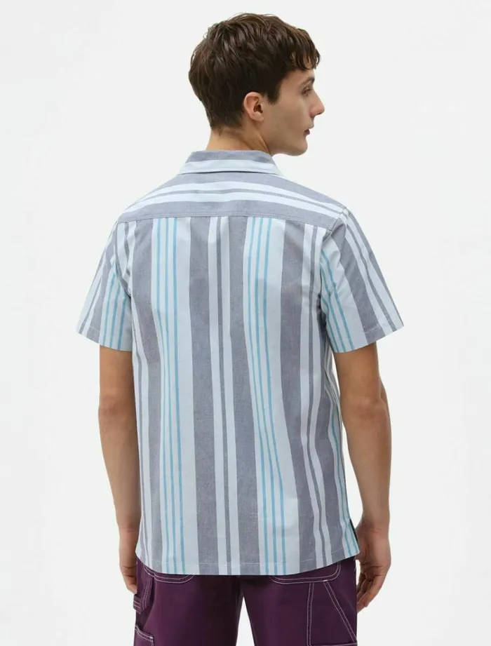 Men Shirts Dickies Grove City Shirt Fog Blue