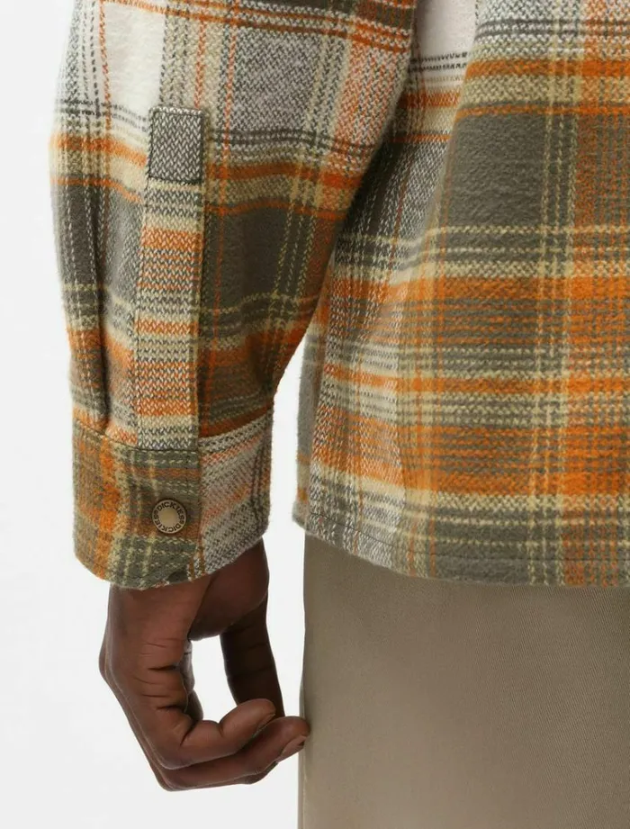 Men Shirts Dickies Nimmons Long Sleeve Shirt Military Green