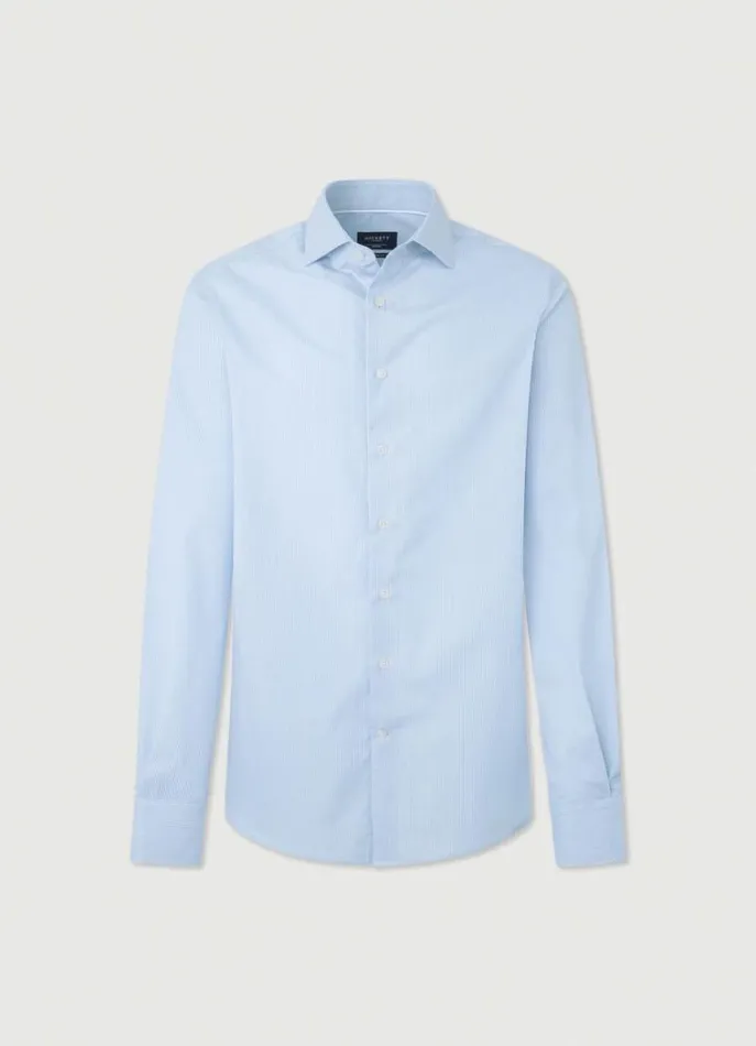 Men Shirts Hackett London Classic Fit Striped Magic Shirt Bluewhite