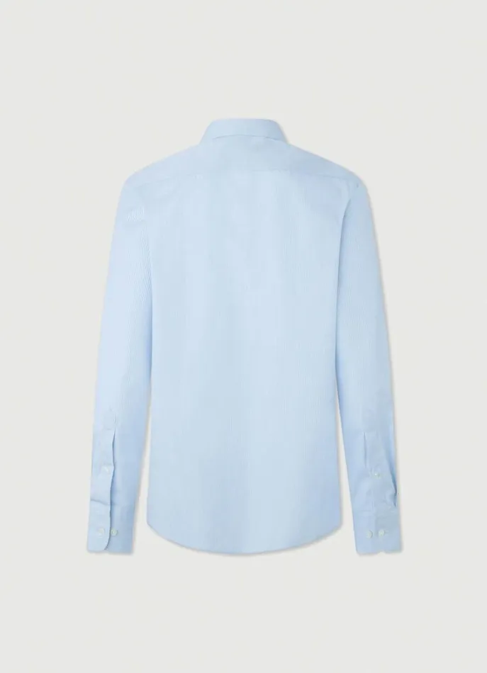 Men Shirts Hackett London Classic Fit Striped Magic Shirt Bluewhite