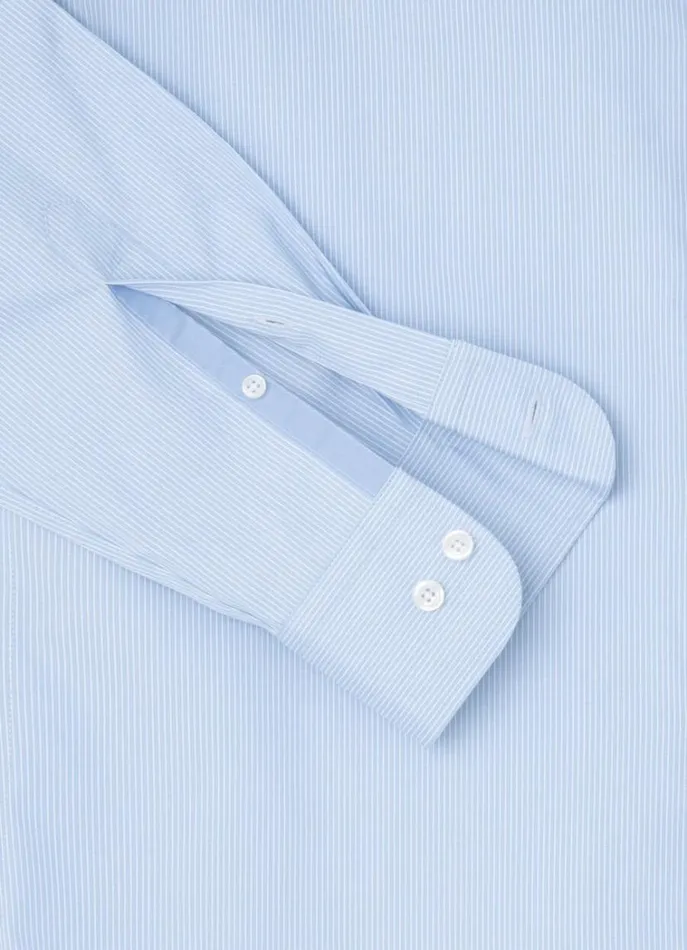 Men Shirts Hackett London Classic Fit Striped Magic Shirt Bluewhite