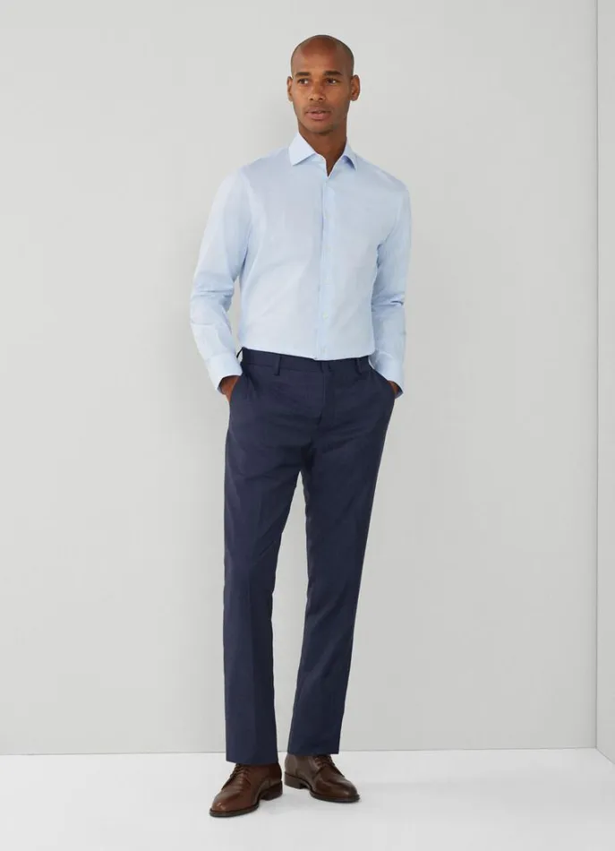 Men Shirts Hackett London Classic Fit Striped Shirt Blue
