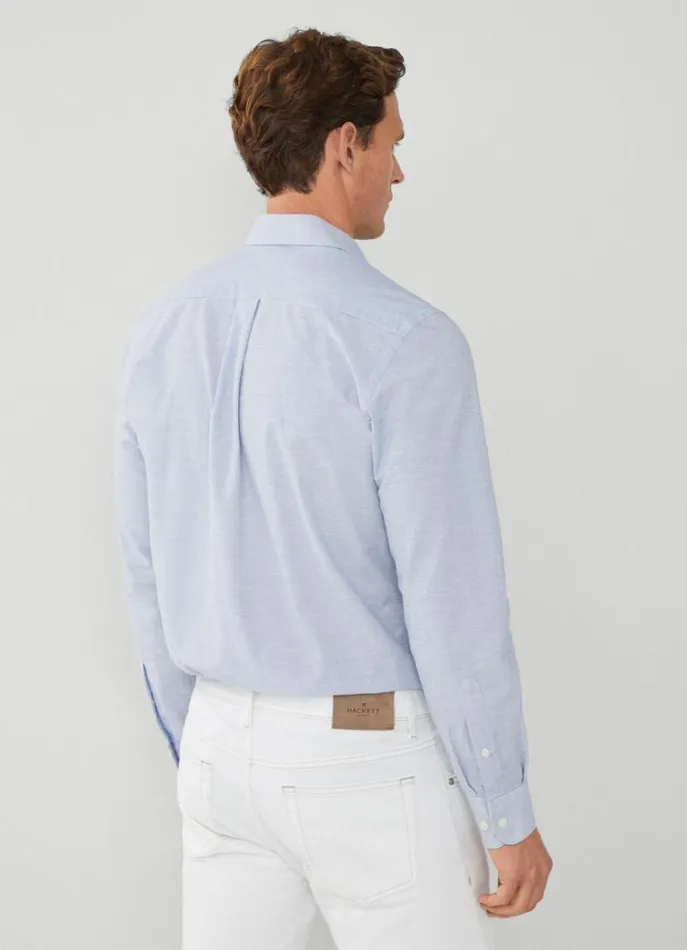 Men Shirts Hackett London Classic Fit Striped Shirt Navywhite