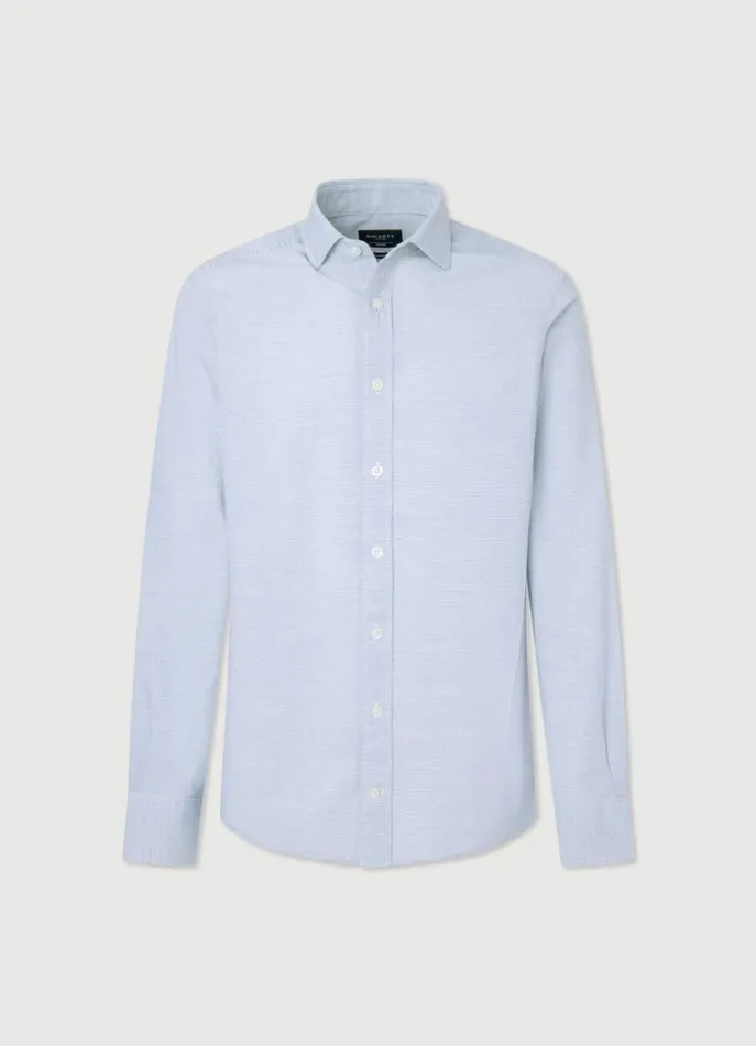 Men Shirts Hackett London Classic Fit Striped Shirt Navywhite