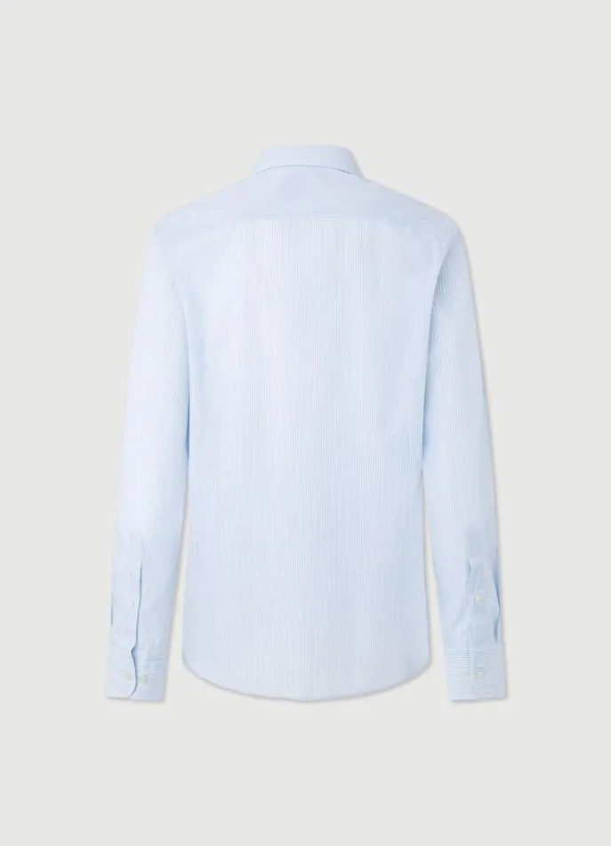 Men Shirts Hackett London Slim Fit Fine Stripe Shirt Bluewhite