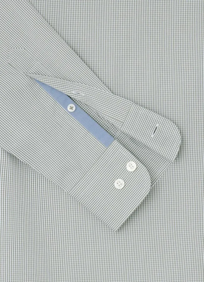 Men Shirts Hackett London Slim Fit Gingham Shirt Green