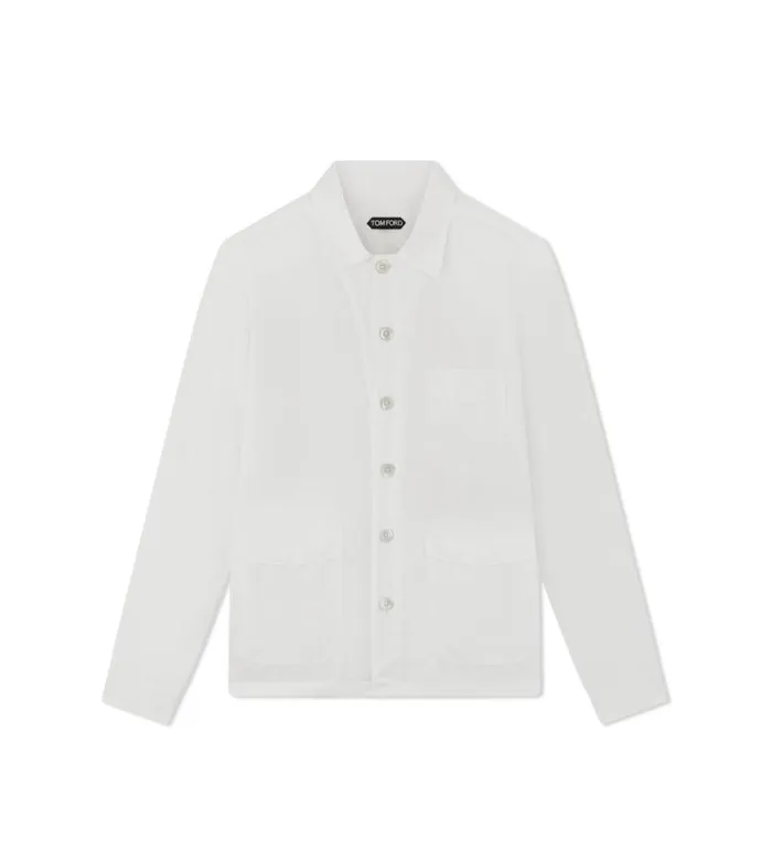 Men Shirts Tom Ford Lightweight Lyocell Overshirt