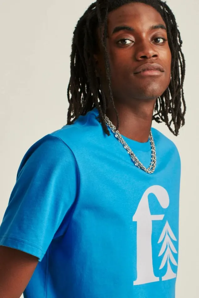 Men Short Sleeve Logo Tee Light Blue Logo Bonobos Short Sleeve Tees