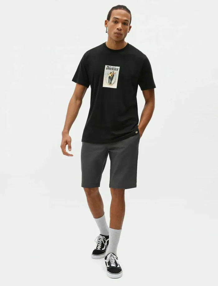 Men Shorts Dickies Slim Fit Short Charcoal Grey