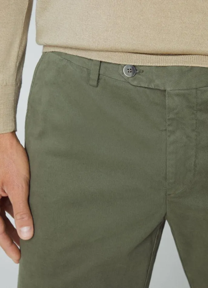 Men Shorts Hackett London Sanderson Chinos Shorts Olive Green