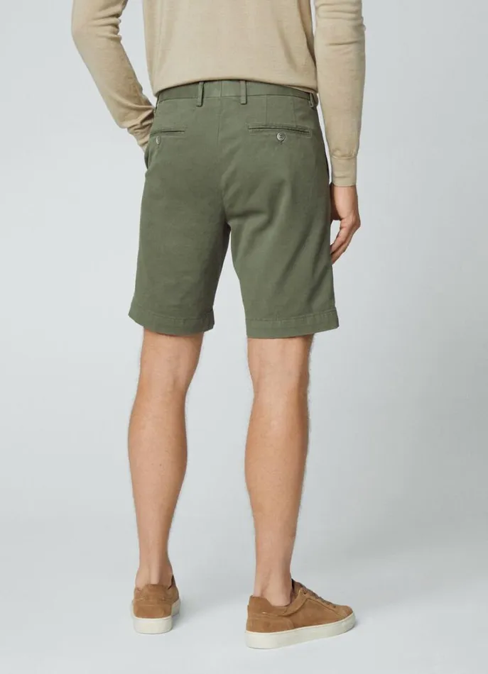 Men Shorts Hackett London Sanderson Chinos Shorts Olive Green