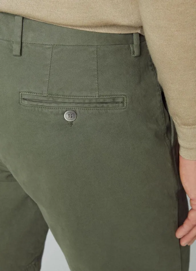 Men Shorts Hackett London Sanderson Chinos Shorts Olive Green