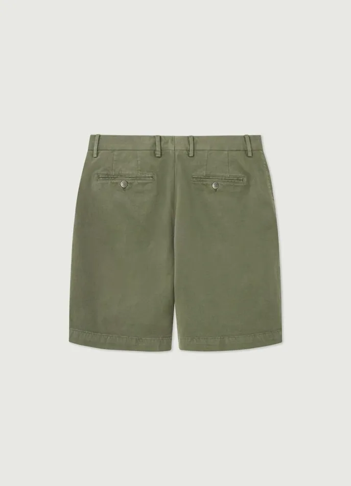 Men Shorts Hackett London Sanderson Chinos Shorts Olive Green
