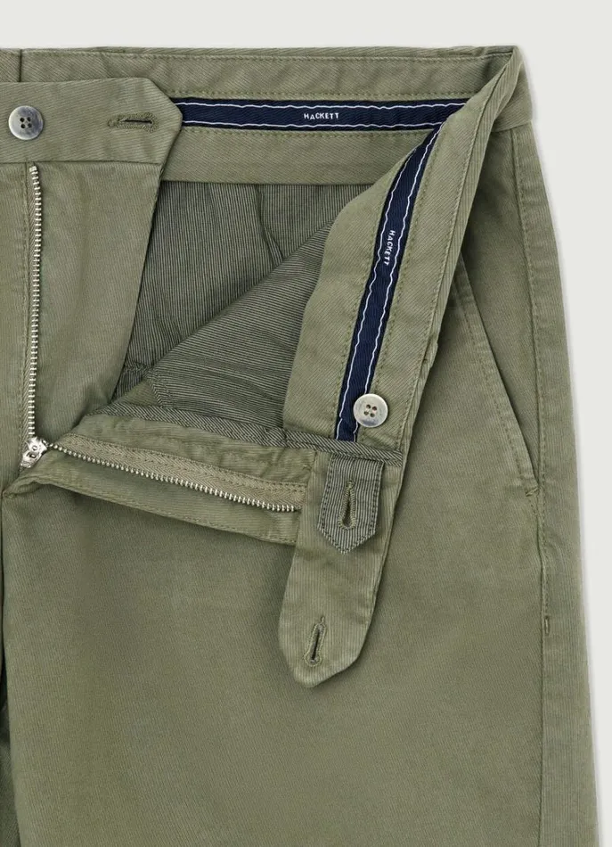 Men Shorts Hackett London Sanderson Chinos Shorts Olive Green