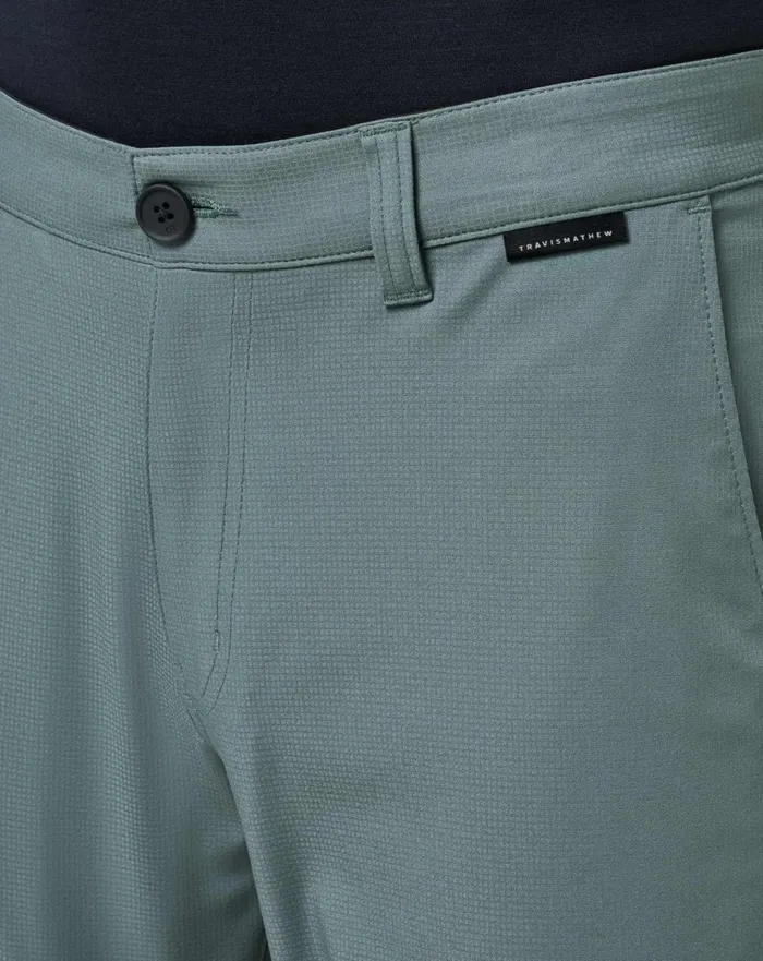 Men Shorts TravisMathew WANDERLUST SHORT 9IN Balsam Green