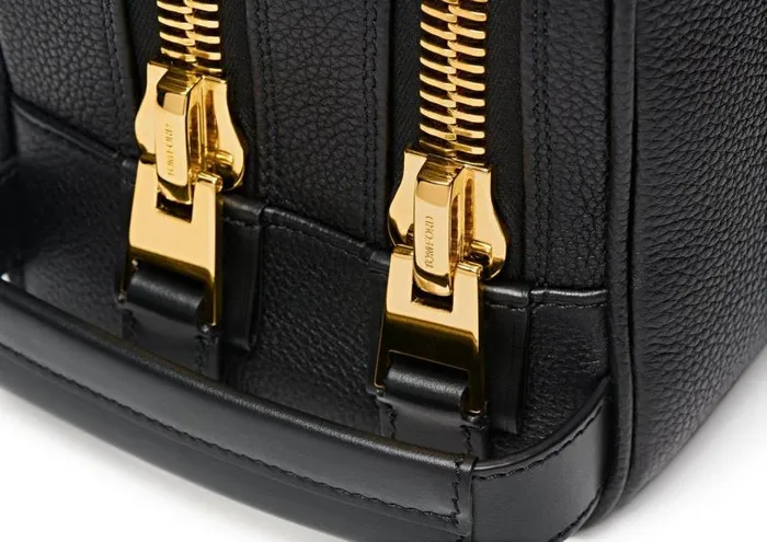 Men Small Leather Goods Tom Ford Soft Grain Leather Buckley Double Zip Dopp Kit Black Men Small Leather Goods Tom Ford Soft Grain Leather Buckley Double Zip Dopp Kit Black