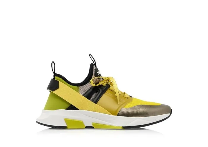 Men Sneakers Tom Ford Neoprene Suede Jago Sneaker