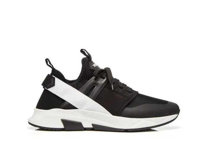 Men Sneakers Tom Ford Nylon Mesh Jago Sneaker Black